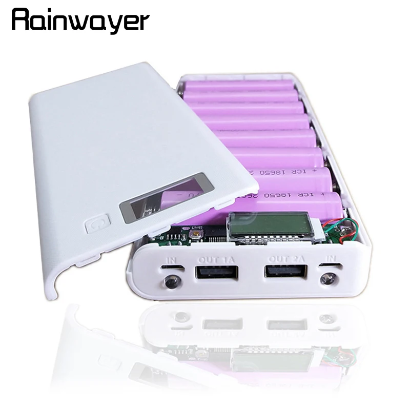 Чехол для внешнего аккумулятора Rainwayer 18650 чехол коробка хранения зарядного