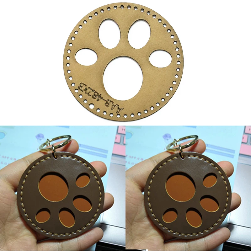 1Set DIY Kraft Paper Template Lovely Cat Paw Pendant Cartoon Animals Keychain Leather Craft Pattern Stencil Sewing | Дом и сад