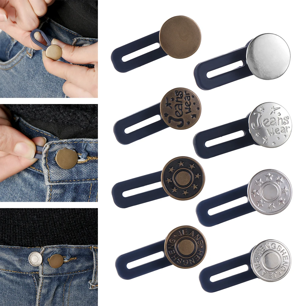 Trousers Pants Extender Jeans Retractable Button Hooks Sewing accessories