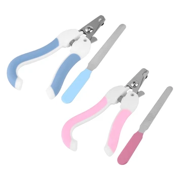 

Portable Scissors Trim Nails Cutter Nail File Pet Nail Clipper Professional Nail Clippers Dog Supplies Pet Toe Care Blue/Pink