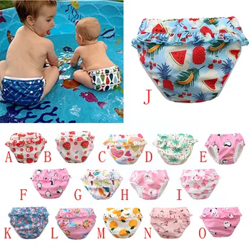 

2020 Baby Swim Diapers Waterproof Adjustable Cloth Diapers Pool Pant Swimming Diaper Cover Reusable Washable Baby Nappies