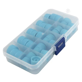 

AC Valve Cap Kit Set Parts 30pcs/set Air Conditioner Refrigerant Car High Low Seal Replacement High/Low Cover Valve core cap