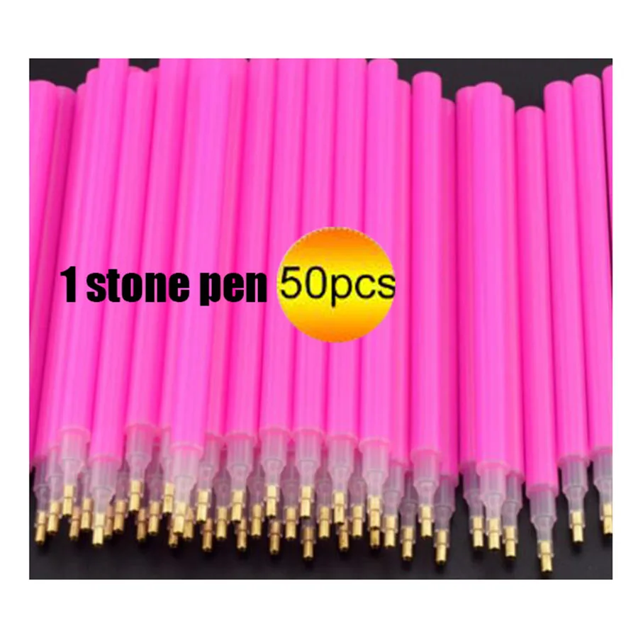 50 Pcs/Lot Manufacturer Direct Diamond Painting Pen Diamond Painting Tools Rhinestone Dotting Pens Diy Craft Tool Set