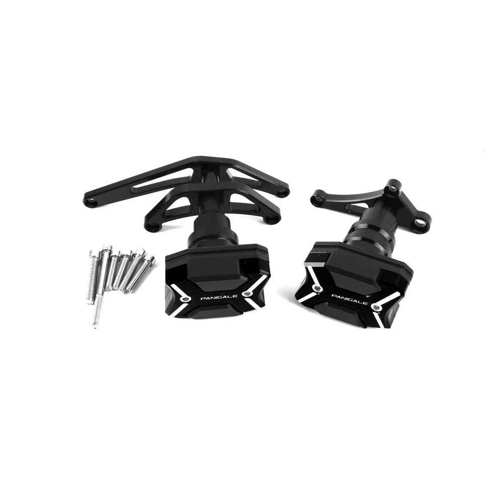 Рамка ползунок Краш колодки протектор защита для Ducati 959 1199 1299 Panigale 12-17 - Цвет: Black