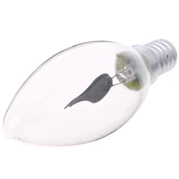 

E14 3W Edison Filament Candle Flicker Light Bulb Tail/Tipped Retro Decor Lamp 28TC