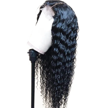 

Natural Wave Heat-Resistant Hair Black Natural Hairline Women's Daily Makeup Synthetic Lace Front Wig