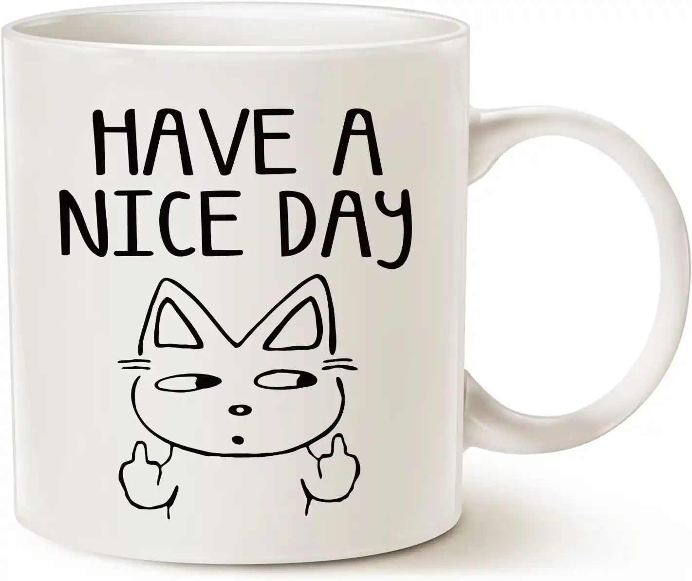 Tasse A Cafe En Forme De Chat Pour Les Amoureux Des Chats Pour Passer Une Bonne Journee Pour Un Chat Mignon Pour Les Meilleurs Cadeaux Blanche 11 Oz Aliexpress
