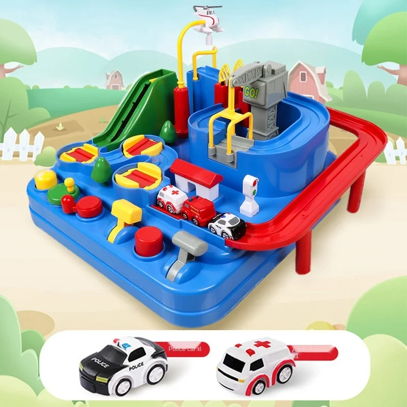 1pc Enfants Piste De Course Jouets Pour Garçon Voiture Aventure