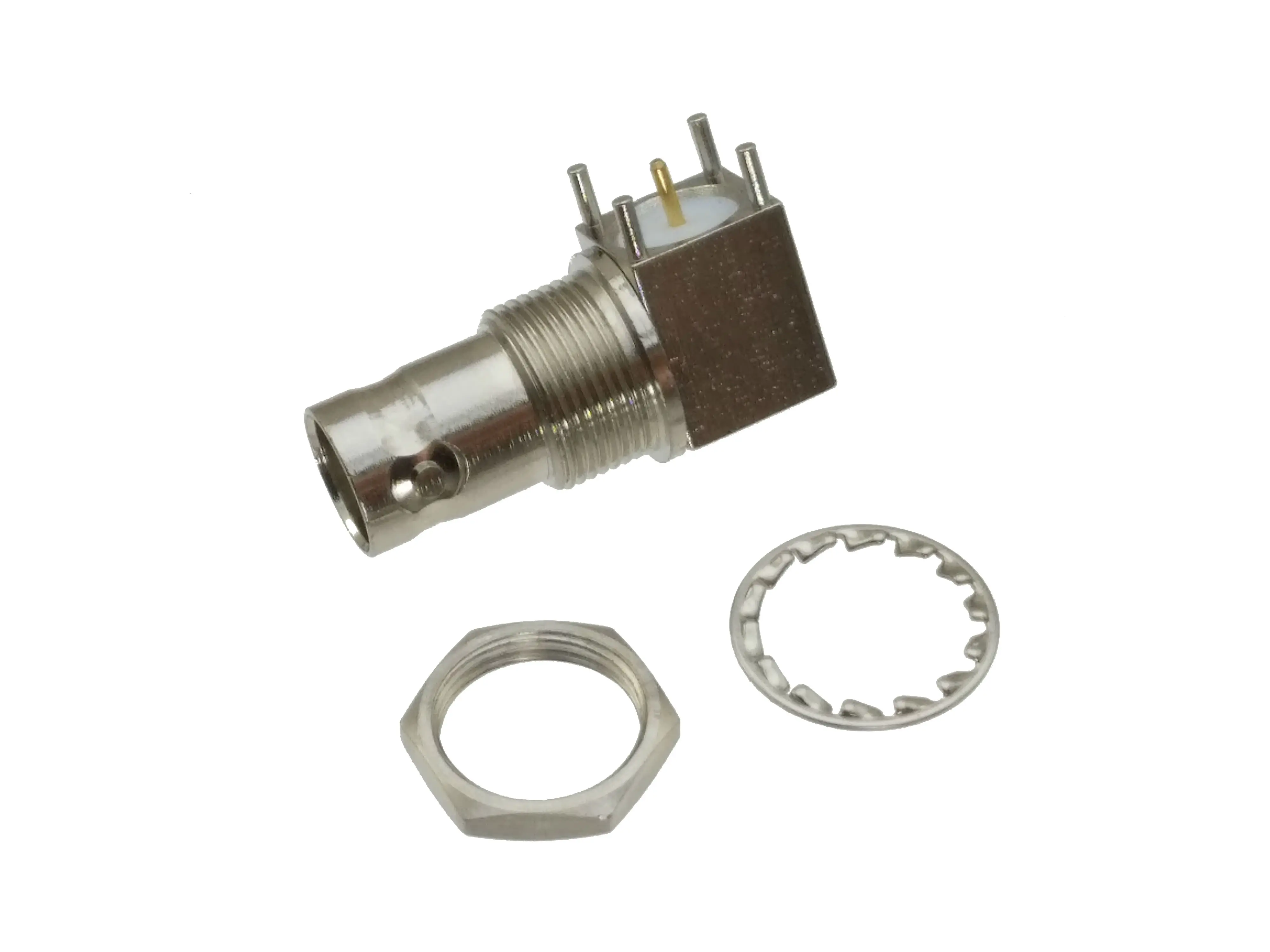 10 Stück Stecker BNC Stecker Mutter Schott Lötbecher