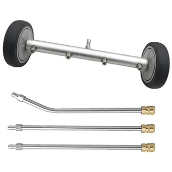 

High Pressure Washer Car Wash Chassis Washer-16 inch Water Broom With 45 Degree Angle Bar 4000 PSI