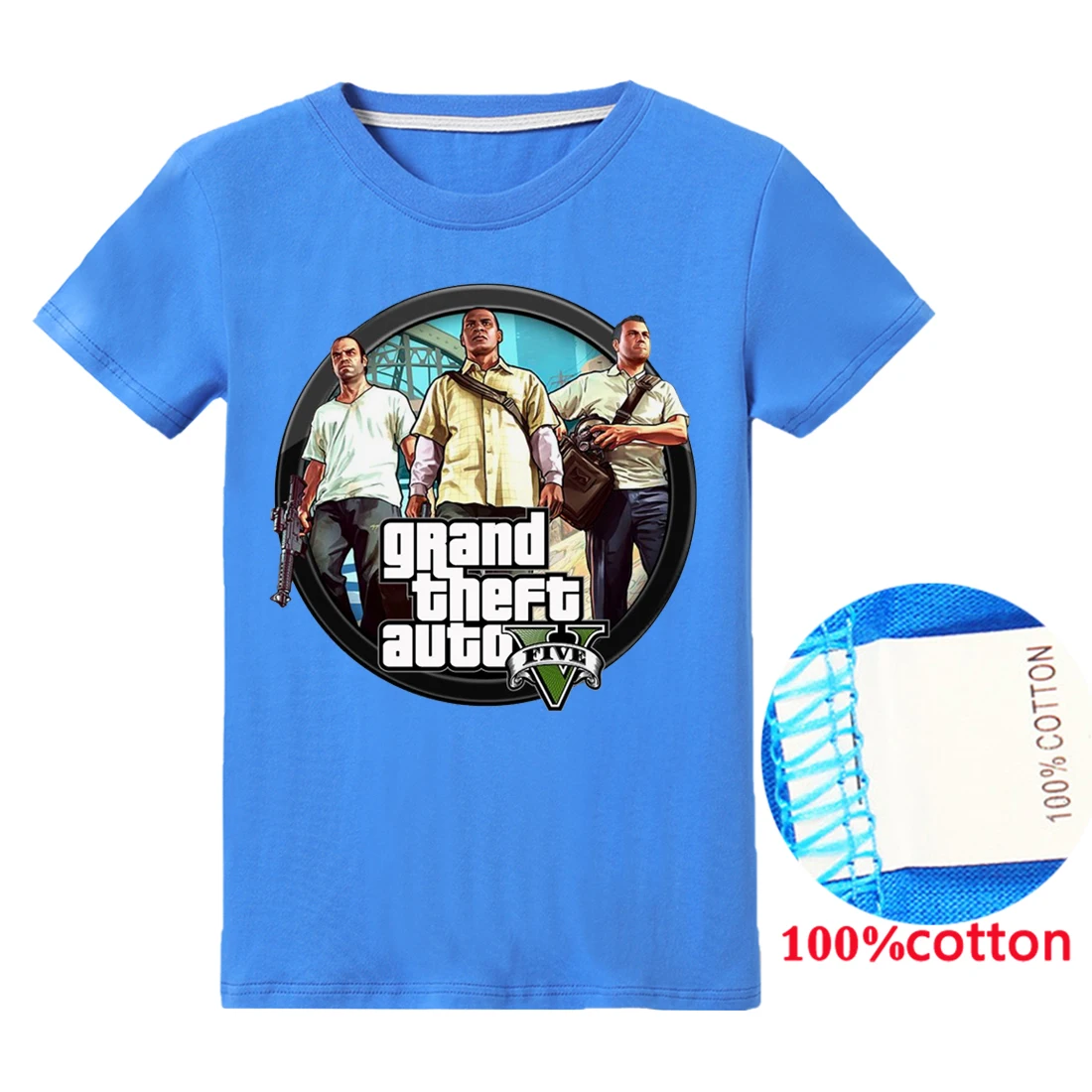 Коллекция года, детские толстовки с капюшоном «Grand Theft Auto Gta V 5» футболка для маленьких игр «GTA 5» Детские футболки в уличном стиле, свитер для мальчиков Одежда для девочек