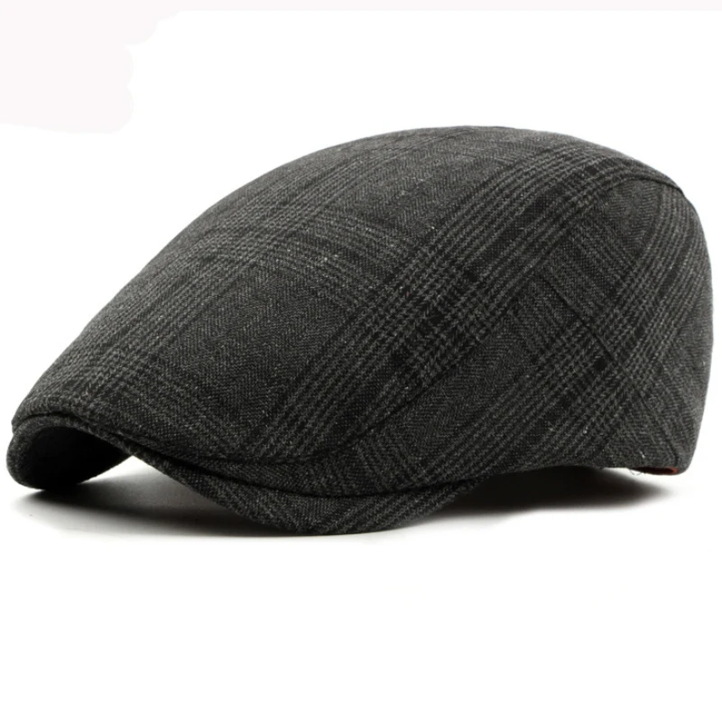 plaid flat cap