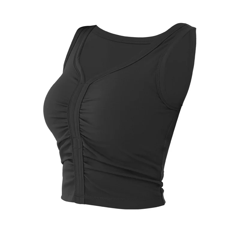 

Push Up Sports Top Gym Women Yoga Top For Fitness Womens sleeveless Gym Running Top Padded Tank Athletic Vest Workout Top