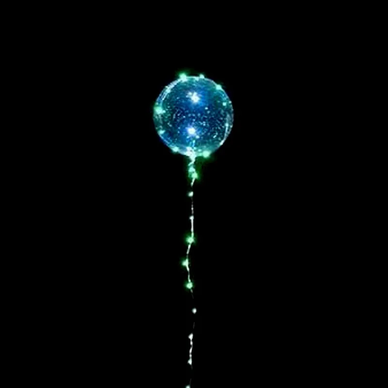 Светящийся светодиодный воздушный шар с палкой прозрачный день Святого Валентина свадебные декоративные шары AN88 - Цвет: as shown