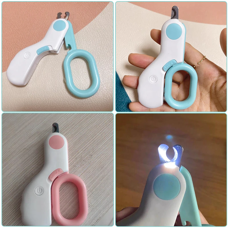 Professional Dog Cat Nail Clipper Cat Cutter with LED Light Pet Nail Clipper for Dog Trimmer Claw Scissors Pet Product