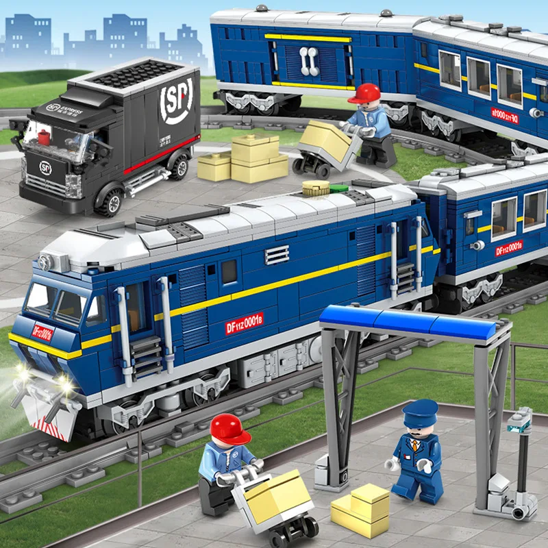 

Electric high-speed rail train harmony Building block Toys Compatible with Legoe Assembl DIY Educating Children Christmas Gifts