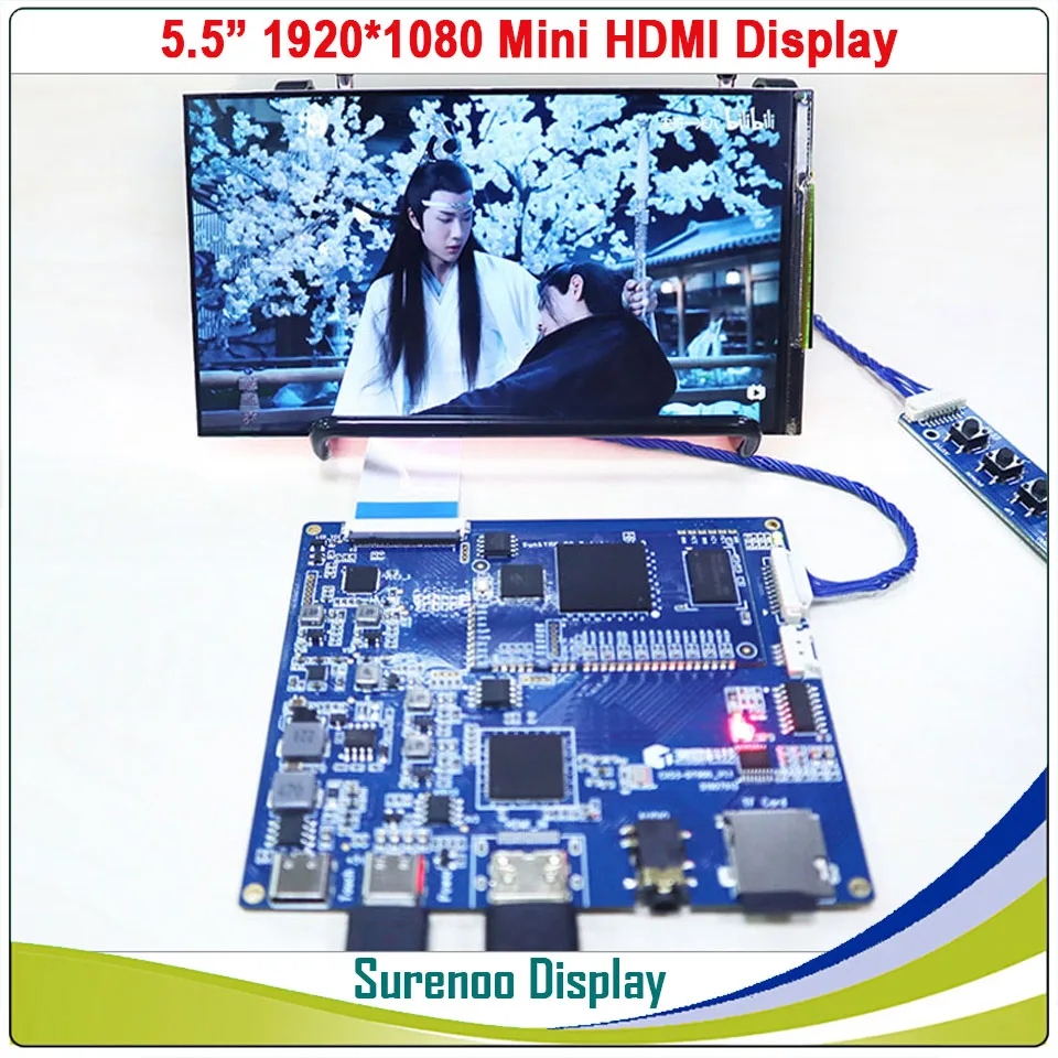 5," 1080*1920 Sharp LS055T3SX05 ips ЖК-монитор, дисплей, панель с Mini HDMI на MIPI - Цвет: HDMI LCD Monitor