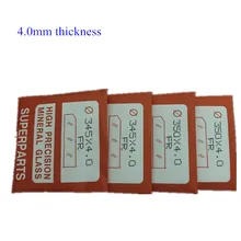 20 шт Толщина 4,0 мм плоский круглый полированный минеральный стеклянный набор для ремонта часов