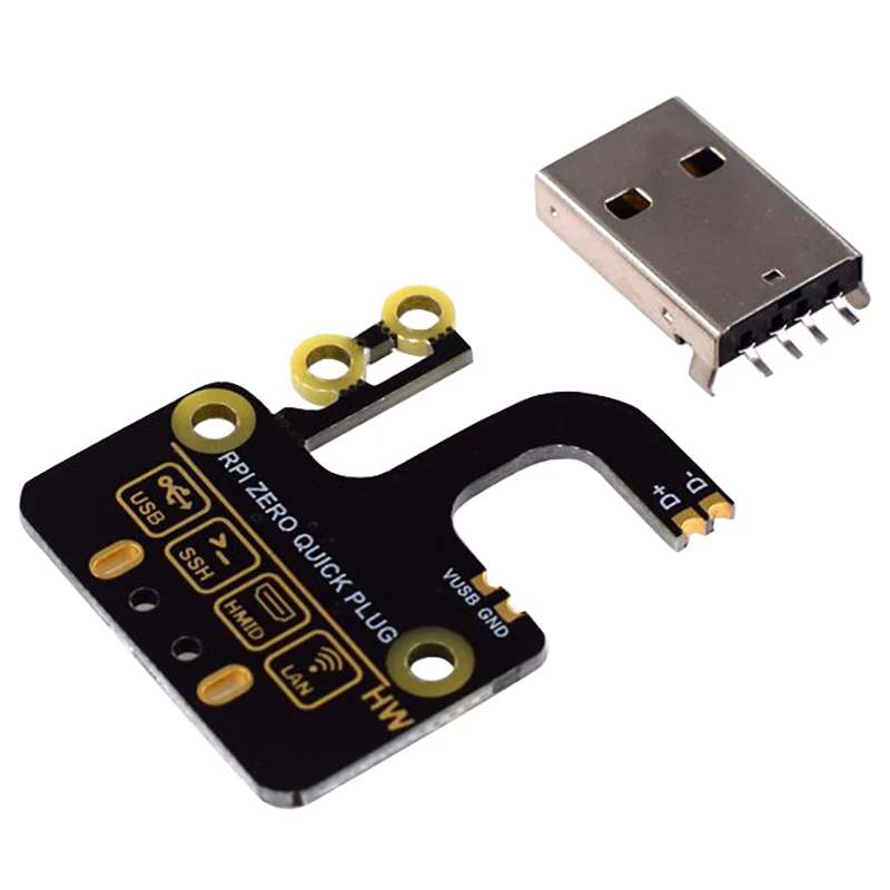 2 шт. Micro-Usb к Usb адаптеру типа A Плата расширения Usb Блок питания для Raspberry Pi Zero V1.3/Zero W Ethernet Quick Pl