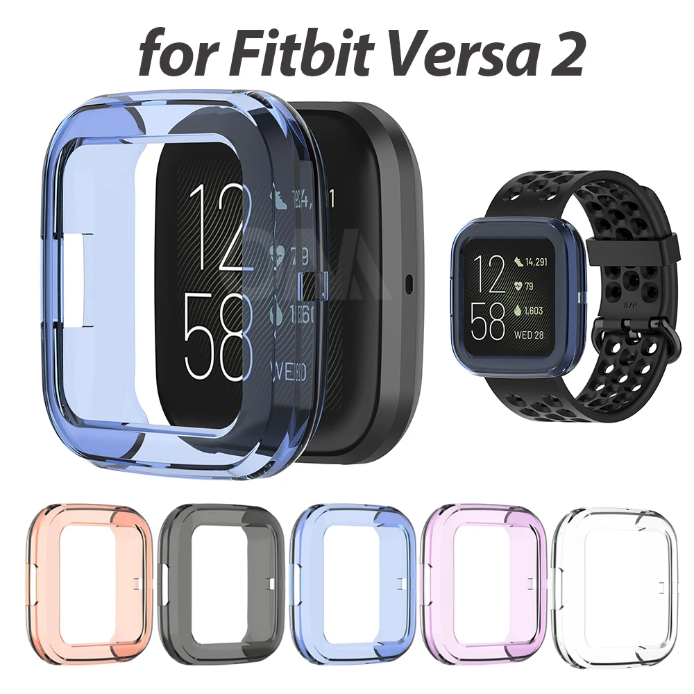 Защитный чехол для Fitbit versa 2 versa2 высококачественный из ТПУ Тонкий бампер смарт