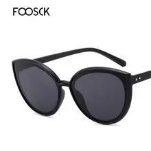 FOOSCK Роскошные брендовые дизайнерские солнцезащитные очки кошачий глаз винтажные Ретро женские солнцезащитные очки для женщин UV400 очки