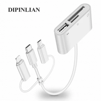 

Micro SD/TF OTG Card Reader Memory Adapter USB3.0 Multimemory Stick For iphone iPad iOS13 Lightning to Camera Adapter keyboard