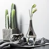 Nordic Flower Glass Vase Creative Silver Gradient Dried Insert Desktop Terrarium Jewelry Decoration Plant Holder ► Photo 3/6