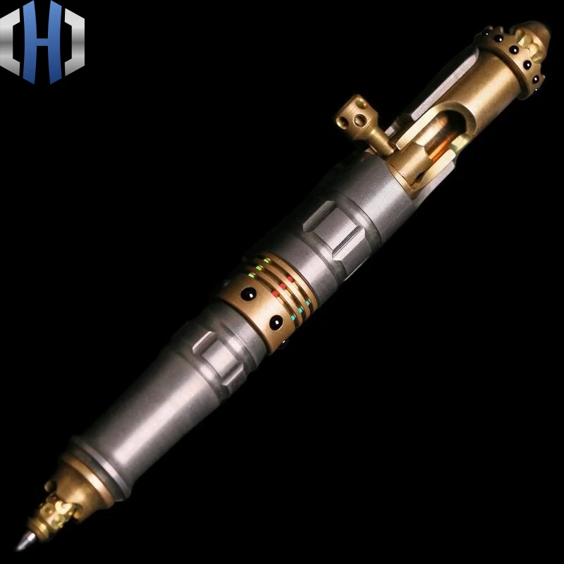 

Gun Tactical Pen Titanium Brass Outdoor Portable Writing Self-defense Broken Window Multifunction EDC