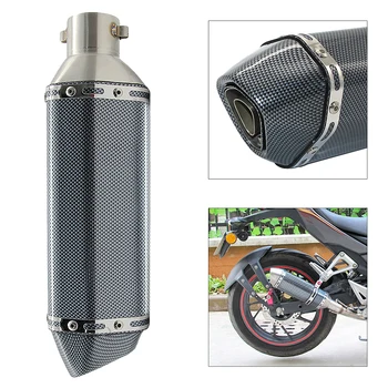 

Motorcycle Modified Scooter Muffle Exhaust Pipe with 51mm Interface for GY6 CBR CBR125 CBR250 CB400 CB600 YZF FZ400 Z750 New