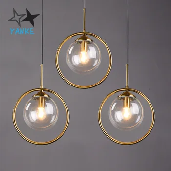 

Nordic glass ball simple modern bar lighting small ball chandelier, bedroom dining hall corridor decorative chandelier