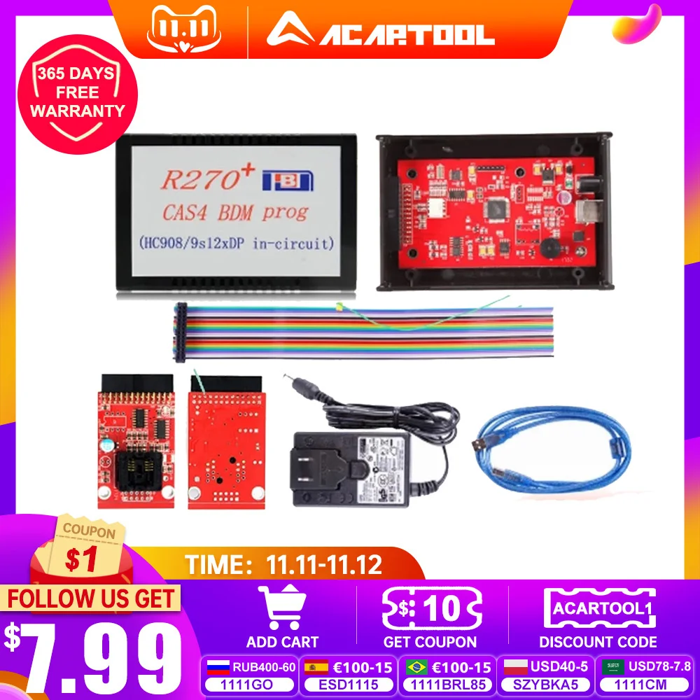 OBD2 диагностические инструменты R270 + CAS4 BDM программатор для BMW профессиональный