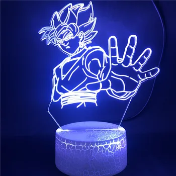 

Smart Phone Control Dragon Ball Super Saiyan Vegettoo Kids Bedroom LED Night Light with Remote Unique Child Gift