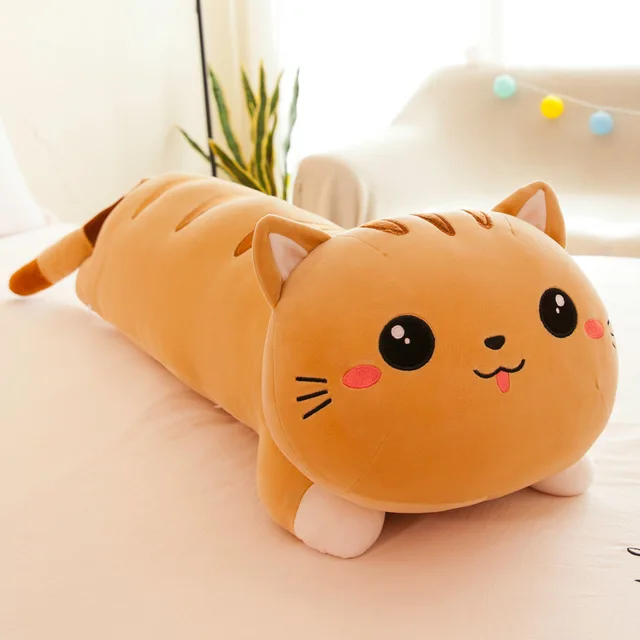 50/140 cm long cat pillow plush toy soft stuffed plush animal kids gift home decor girl gift WJ290