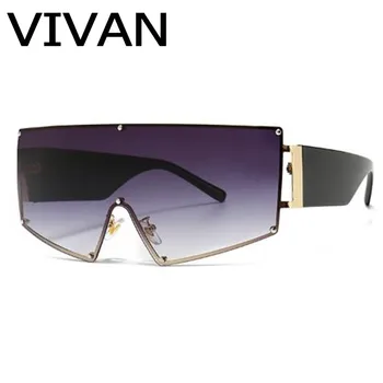 

Oversized Gradient Sunglasses Women 2020 New Vintage Rectangle Lens Steampunk Sun Glasses Men Luxury Large Eyewear UV400 Shades
