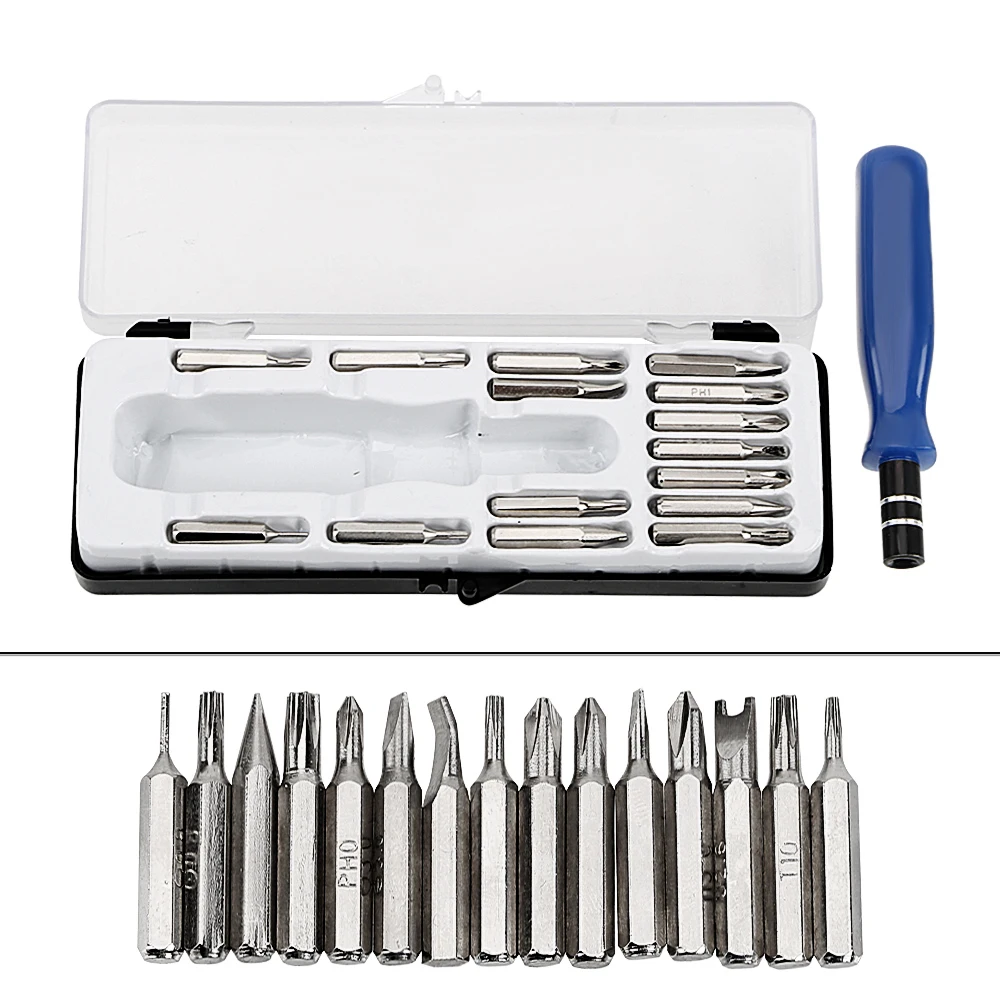 

NICEYARD Precision Screw Driver Magnetic Tip Convenience Mobile Phone Repair Tool Set Opening Tools 16 in 1 Screwdriver Set