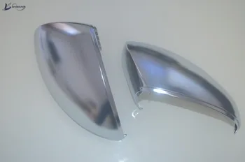 

Landsounds Chrome Rear View Mirror Cover Matte Side Mirror Cover Case for VW Tiguan Touran Sharan Skoda Yeti
