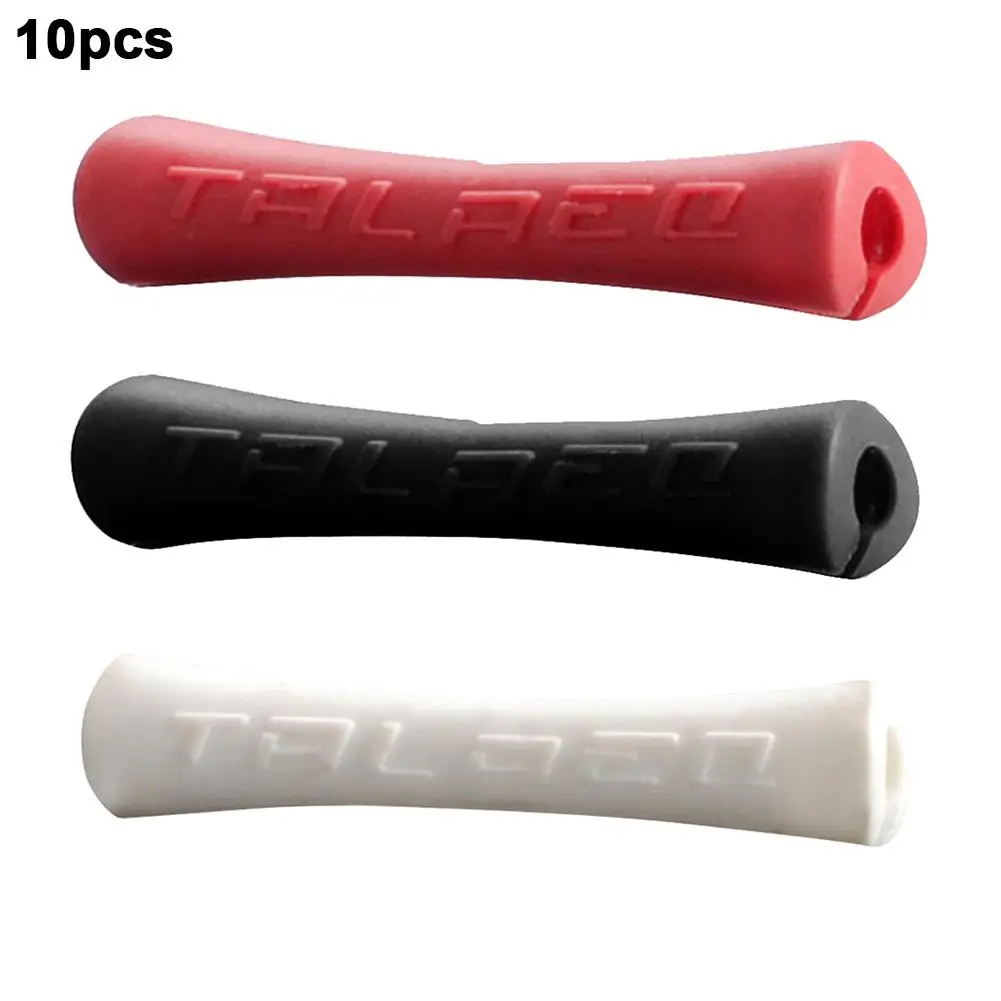 

10PCS Bicycle Frame Cable Protector Silicone Cable Bike Sleeve 3colors Protective Paint Brake Line Pipe Change Accessories