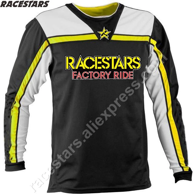 

RACESTARS MTB Cycling Clothing DH Downhill Jersey Mountain Bike Maillot BMX MX Bicycle Clothes Moto Motocross Shirts Motorcycle