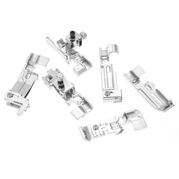 

New 6pcs Optional Over lock Feet Set Professional Presser Foot Kit Sewing Tools for Juki Singer Brother