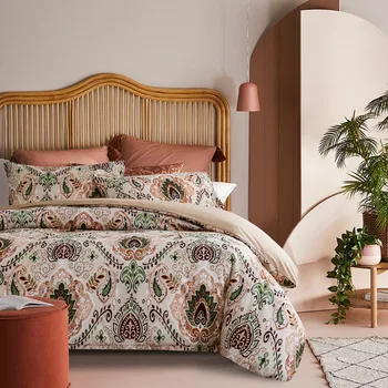 

home textile three sets size bedding polishing printing multi sets elegant and warm