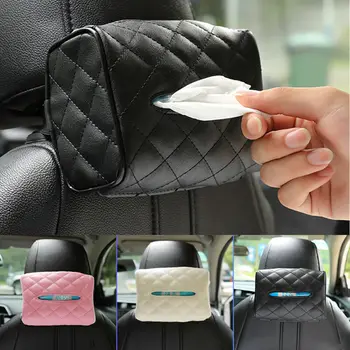 

High Quality PU Leather Tissue Box Cover Paper Napkin Holder Case Home Room Car Hotel Tissue