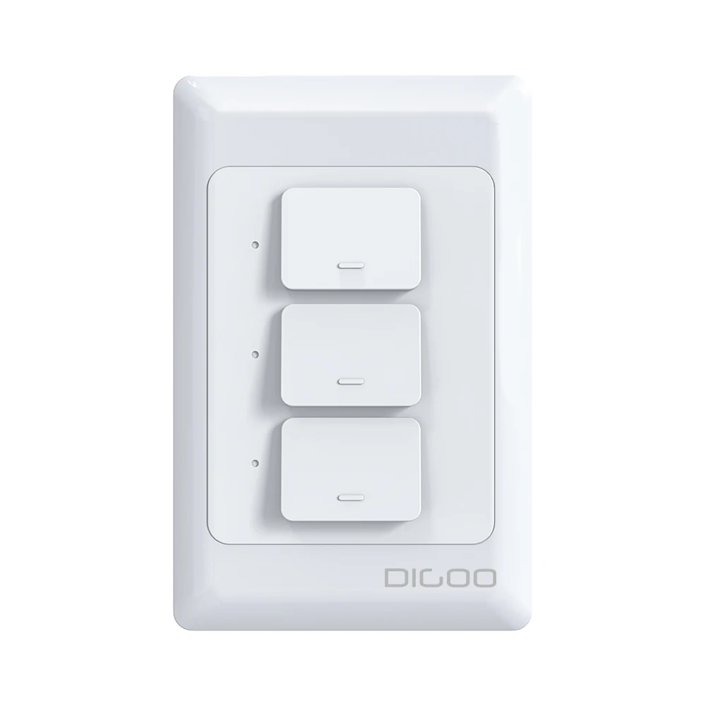 DIGOO DG-S811 AC100V-250V 600W 1/2/3 Смарт WI-FI настенный переключатель приложение пульта дистанционного управления работа с Alexa и Google Assistant