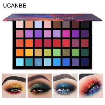 

UCANBE Pearlescent Eye Shadow 40 Colors Waterproof Pigment Matte Glitter Eyeshadow Palette Eye Cosmetics Beauty Makeup TSLM1