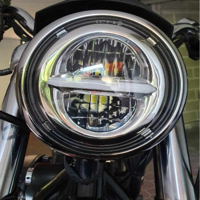 5 3/" Halo DRL моторная фара для Harley Sportster 5,75" Moto светодиодный проектор фара для мотоцикла Softail Dyna Street 750