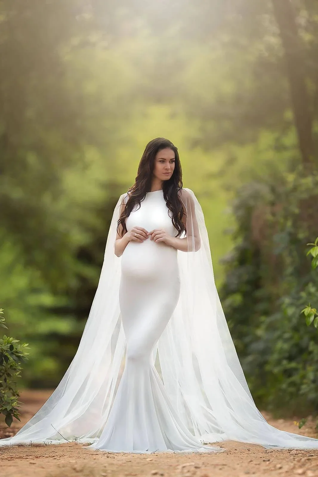 

Maternity Dresses Photography Props Sexy Maternity Slim One-piece Dress Pregnant Women Long Pregnancy Dress Photo Shoots