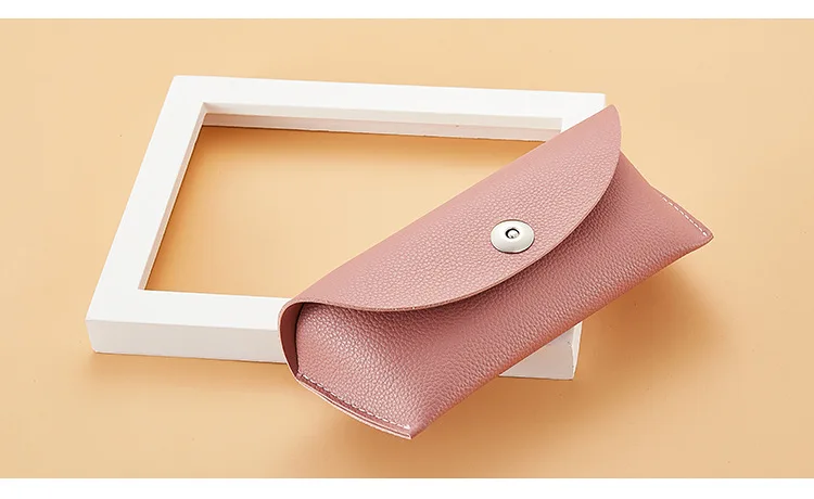 pink Высокое качество, кожаный чехол для солнцезащитных очков, фирменный дизайн, роскошные очки, коробка для очков, Чехол для очков, Кожаный Чехол для очков - Цвет: pink