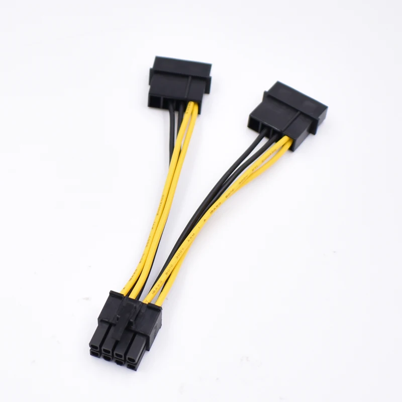 100 шт./лот высококачественный кабель питания IDE 4 PIN к CPU 8 PIN18AWG 10 см|ide pin|ide to pinide pins |