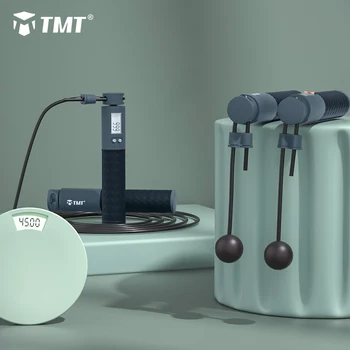 

TMT Electronic Wireless Skipping Rope Speed Jump Ropes Crossfit Anti-Slip Handle for Workout Boxing Training Adjustable Wire 3m