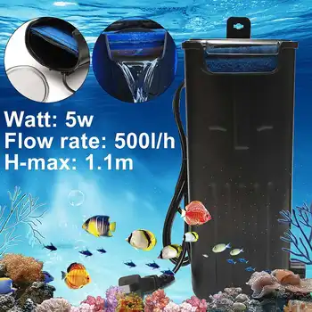 

Water Fresh Internal Hang On Aquarium POWER-FILTER Aquarium Fish-Turtle Reptile Tank Power Filter 220v 50Hz