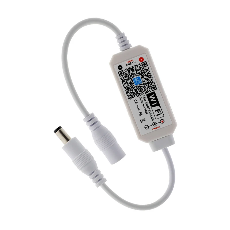 

DC 5-28V Wireless Mini WiFi Dimmable Controller for Single Color LED Strip Light